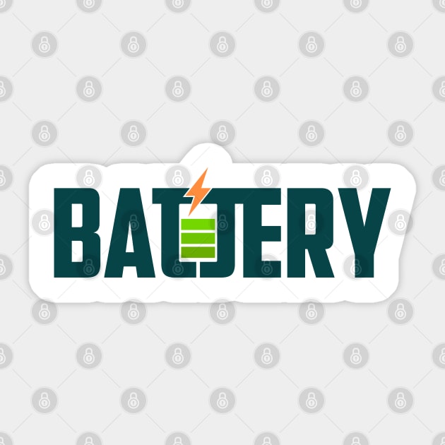 Battery Sticker by SASTRAVILA